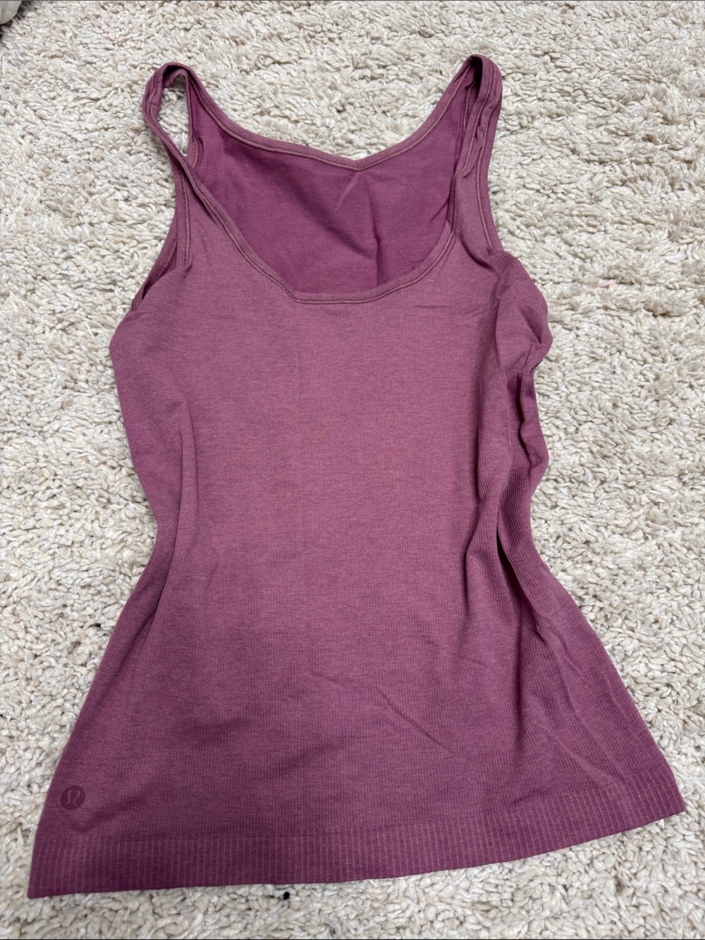 lululemon athletica Dusty Magenta Reversible High/Low Scoop Neck Tank